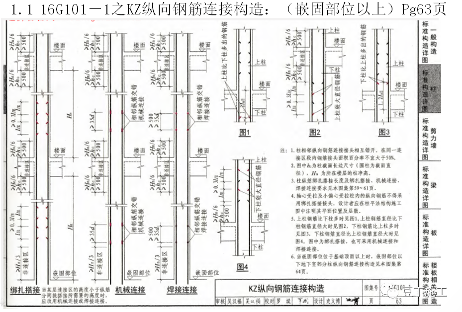 钢筋分项工程技术交底16g101图集做法详解