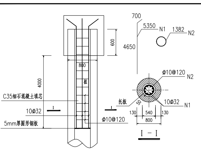 计算管桩桩芯时,是否包括桩头600mm的部分?