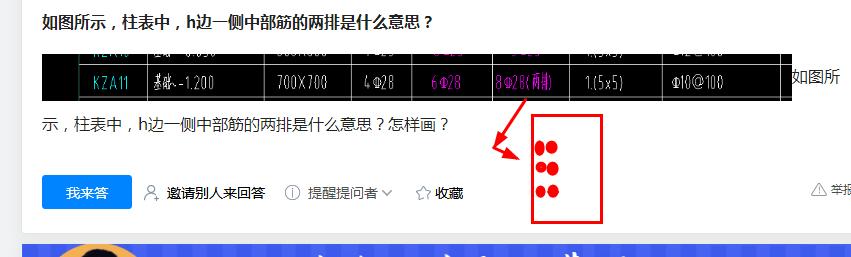 如图所示柱表中h边一侧中部筋的两排是什么意思