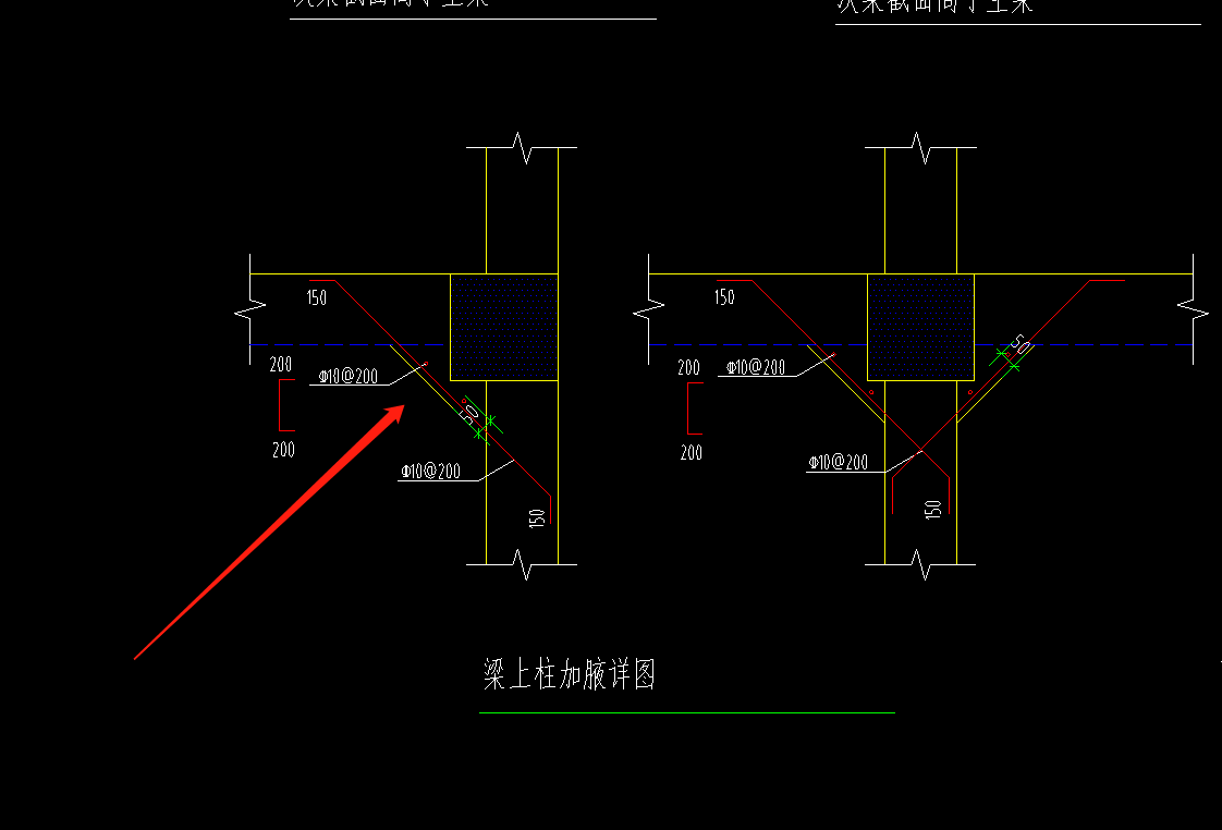 这个梁上柱怎么看? 这是平面图?这个柱不是在梁下吗