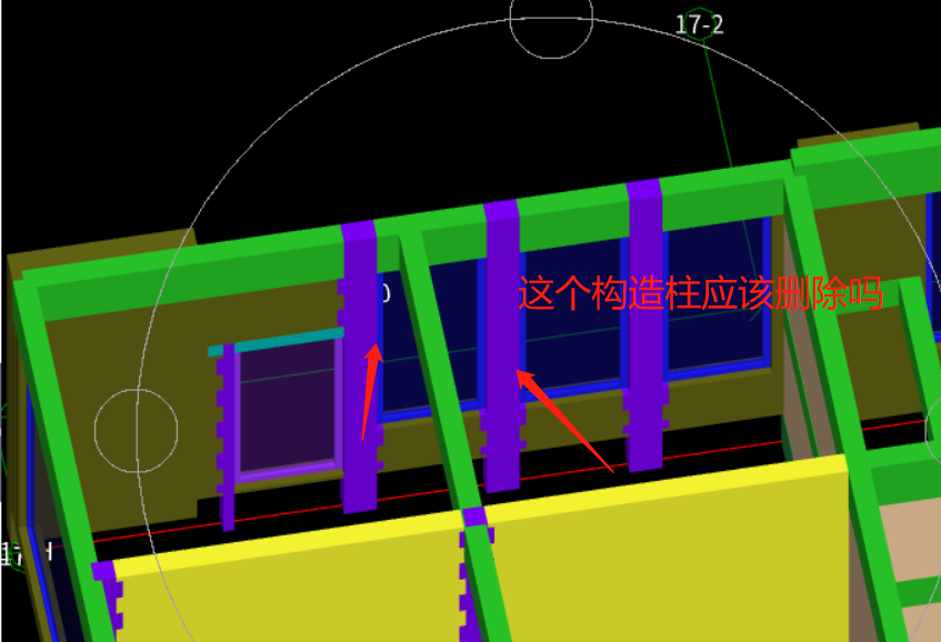 墙与梁交接处这个部位应该删除构造柱吗