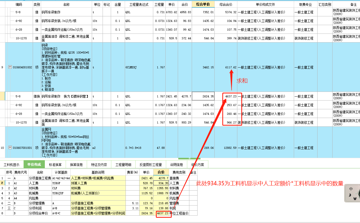 清單綜合單價
