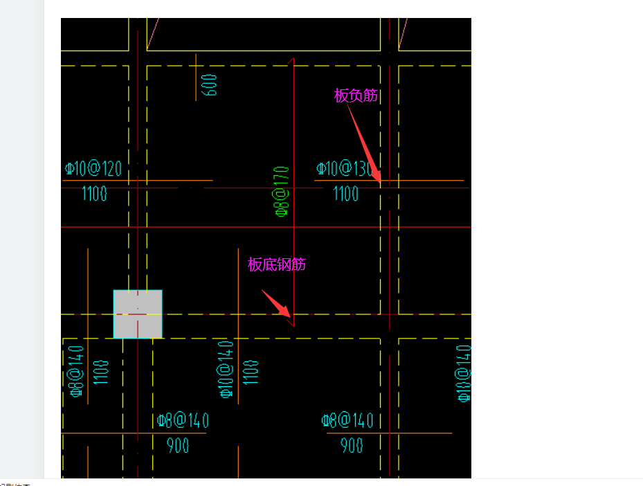 板钢筋,这个图上怎么看哪个是底筋哪是面筋