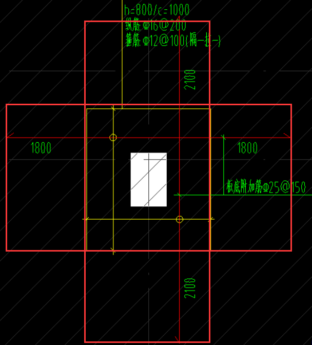 这个板底附加钢筋布置的范围是多大?,图纸其他地方好像也没写.