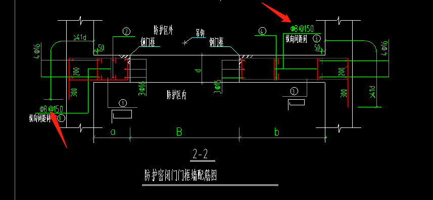 关于人防门框墙战时封堵拉筋问题