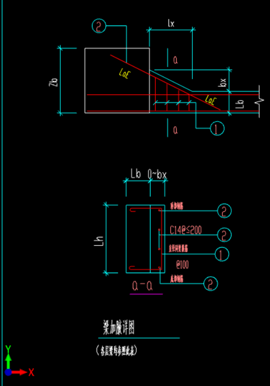 请问这个梁加腋怎么看 ,怎么理解还有怎么设置钢筋啊?