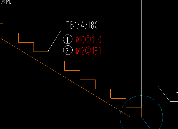楼梯这样标注,表示什么?哪个是板底钢筋呢?可以用单构建输入嘛