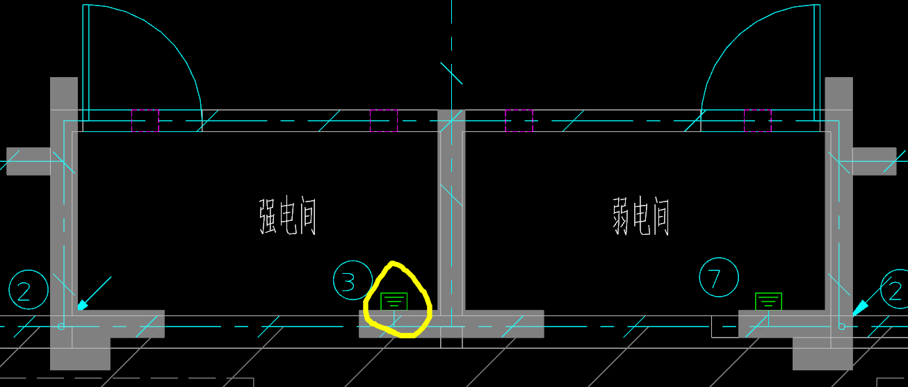 404热镀锌扁钢墙内暗敷引下与基础接地极焊接