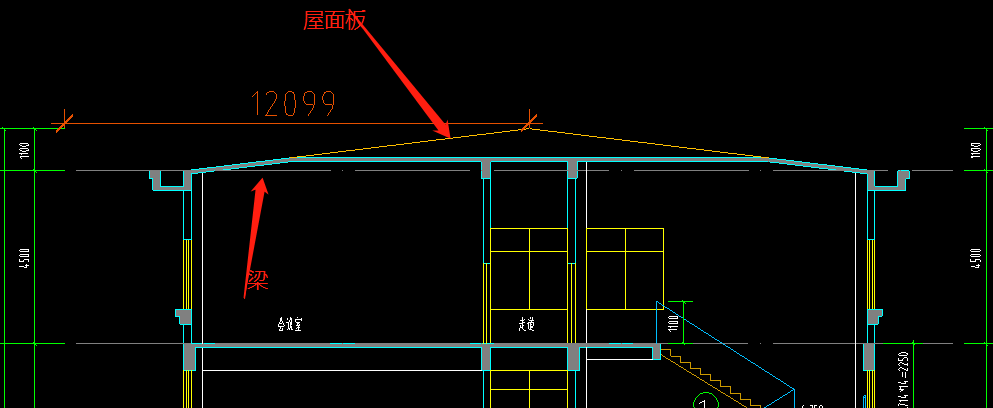 这种屋面梁怎么绘制