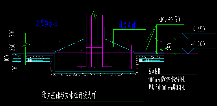 四棱台型独立基础底筋向上弯折应该怎么设置,谢谢