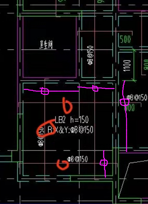 負筋布置范圍