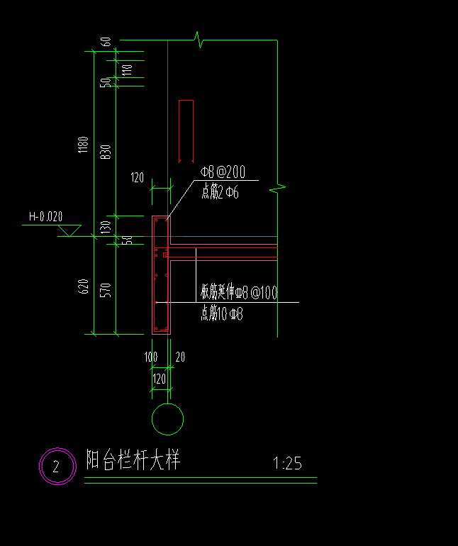 想问一下这个阳台栏板怎么画包括钢筋这里板筋延伸是在楼层板延伸吗