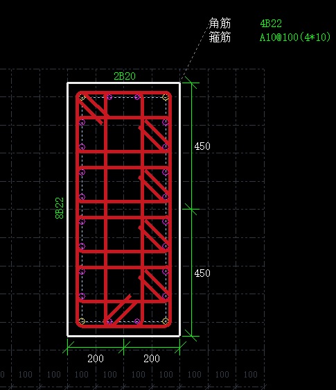 请教老师我这样布置箍筋肢数是不是不对