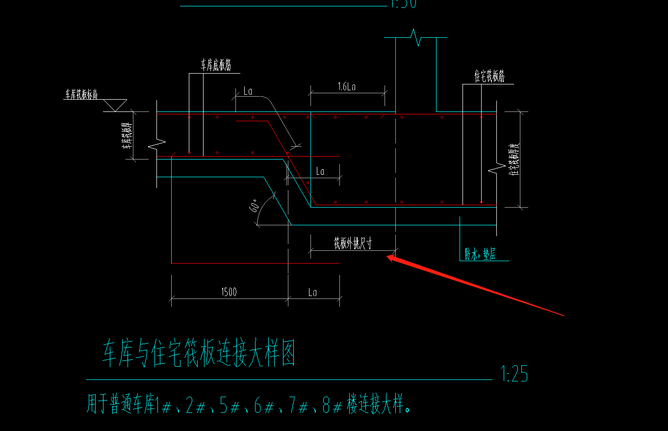 筏板外挑
