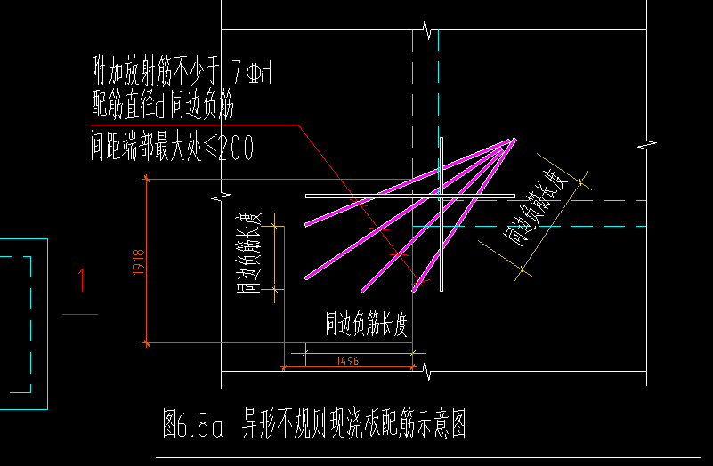的放射筋