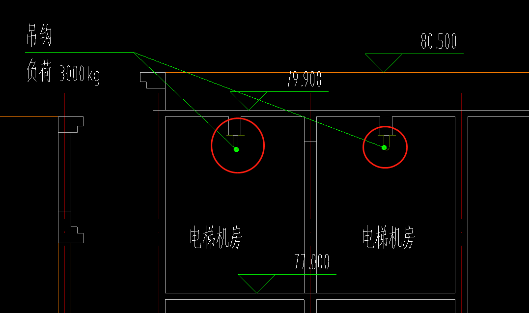 电梯机房里的吊钩