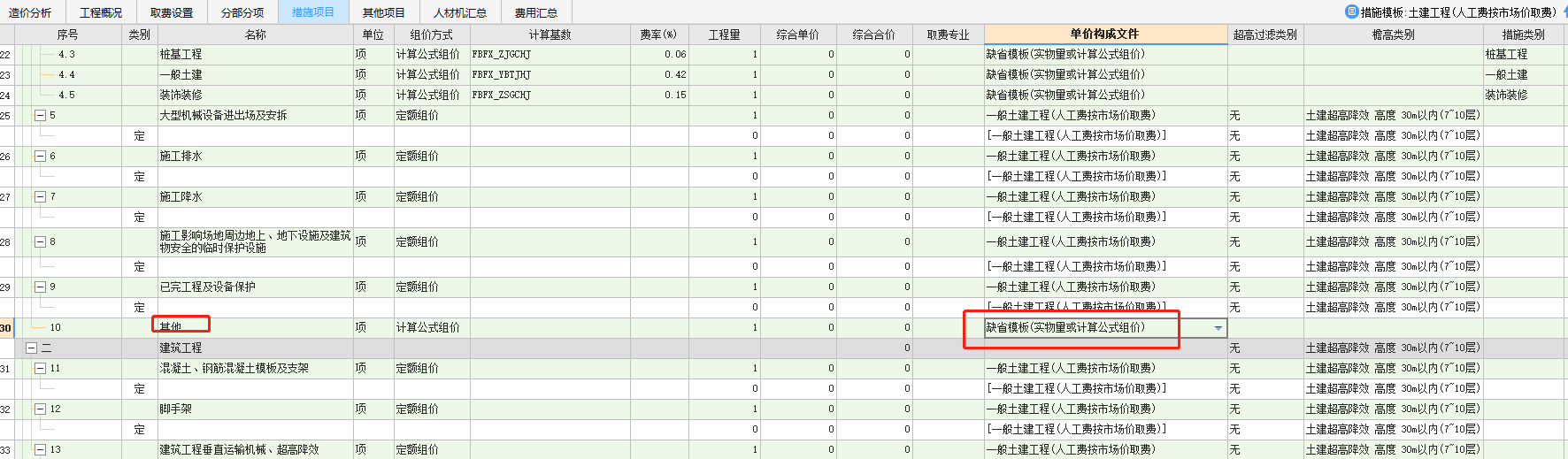 措施費(fèi)