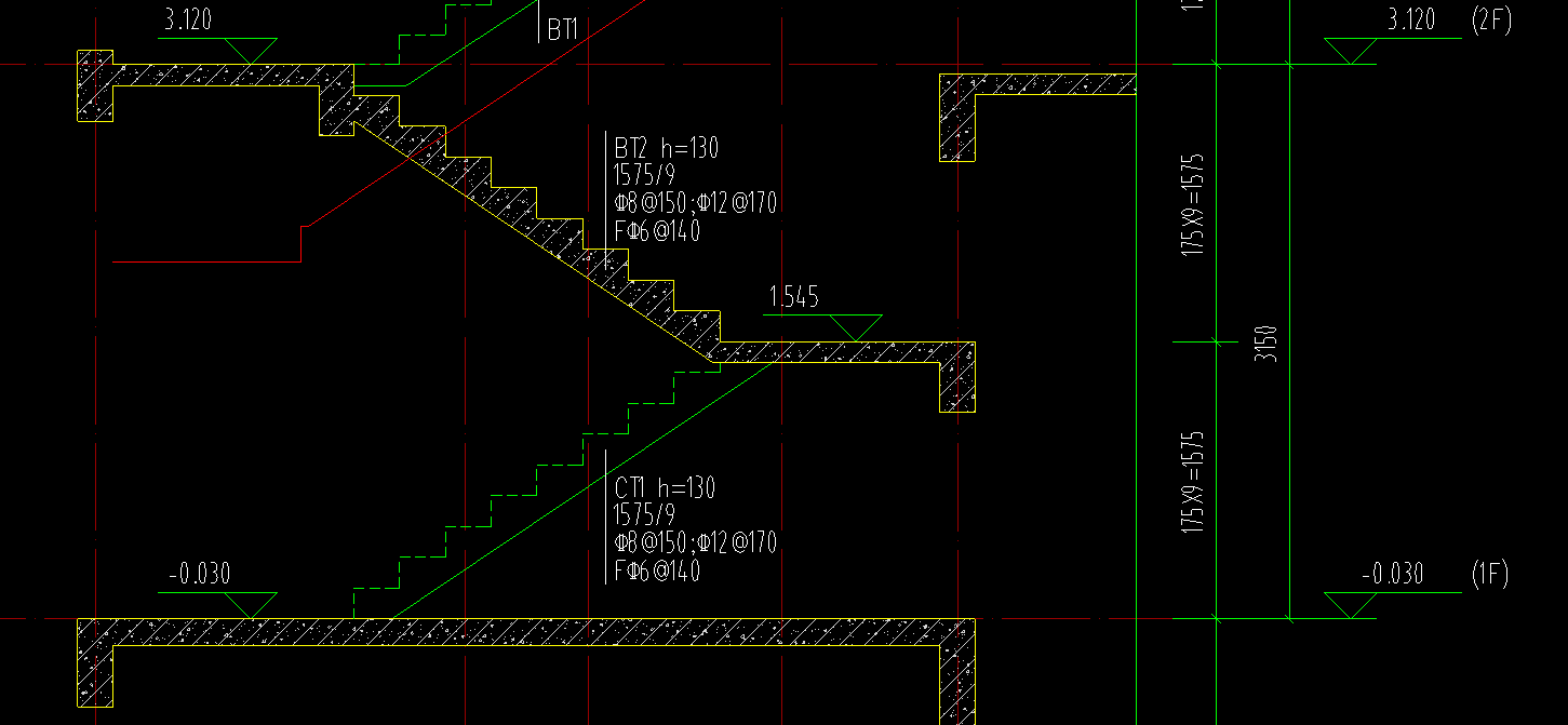 ct1用at型楼梯建了那么bt2用什么类型的