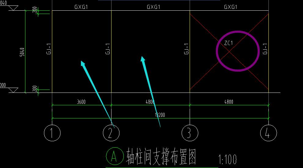 这个柱间支撑范围.