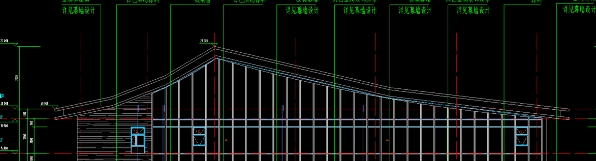 剖面图如图所示,里面的架构层改怎画?标高怎么设置