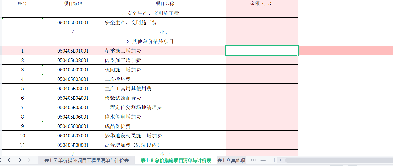 安全文明施工費