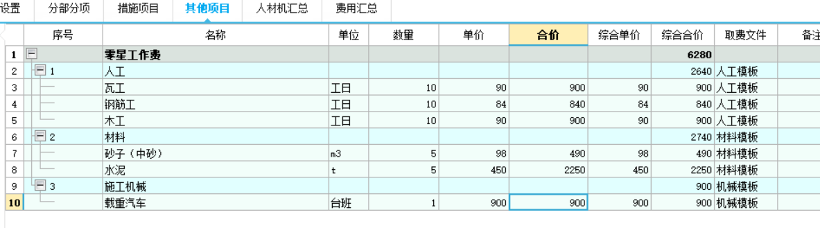單方造價