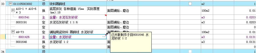 子目