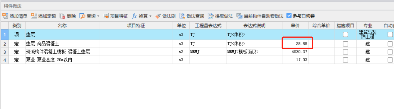 混凝土墊層