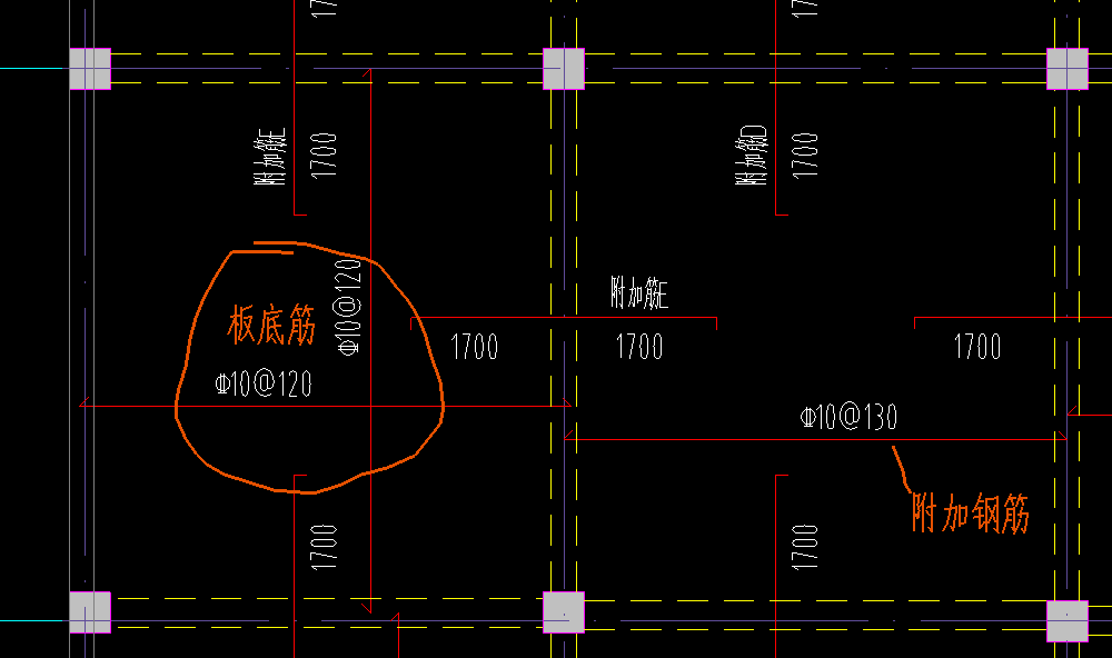 这是附加的钢筋还是板底筋