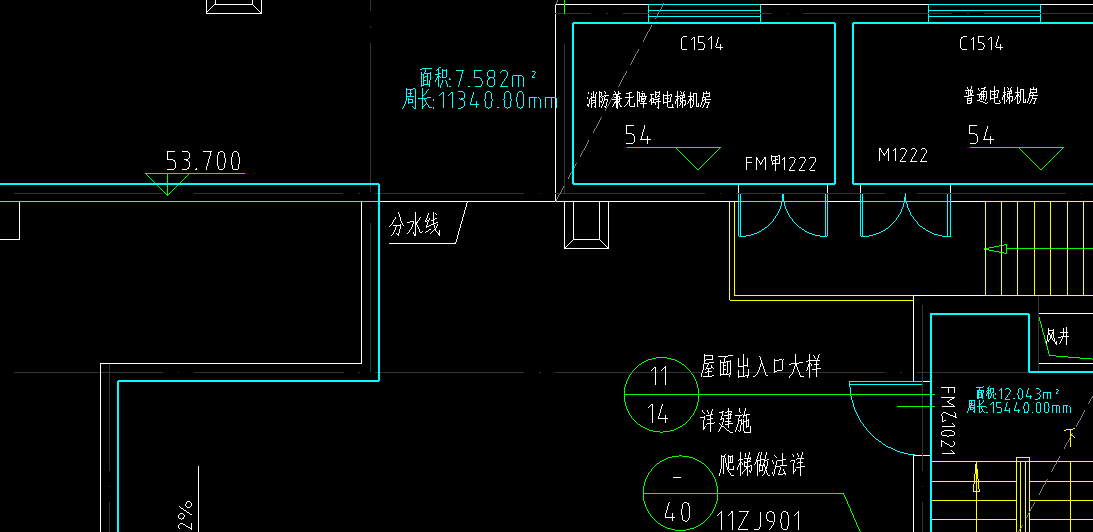 请教屋面有分水线是否应按此分开两个区域分别计算平均厚度