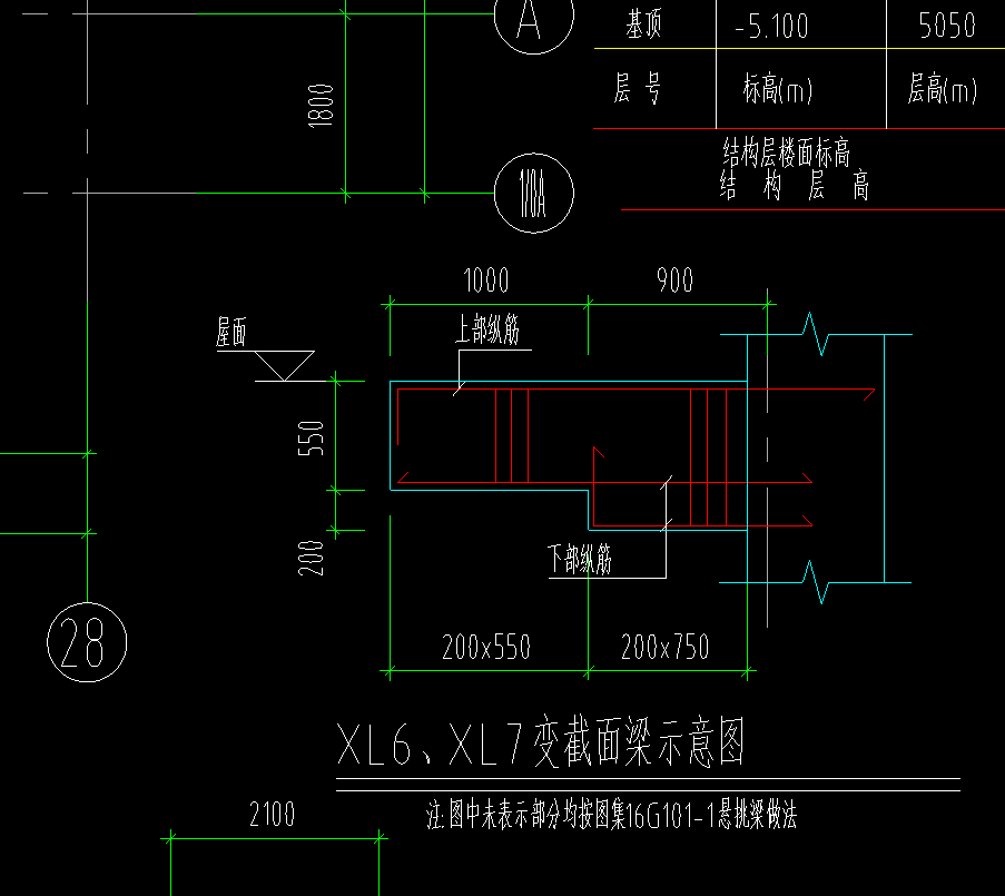 这个梁变截面怎么设置,钢筋需要变化嘛