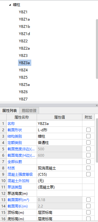 構件屬性