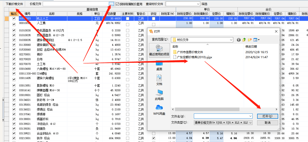 載入信息價