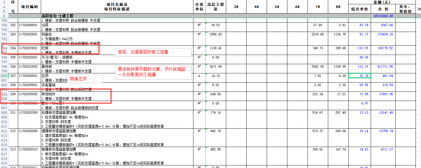 單列
