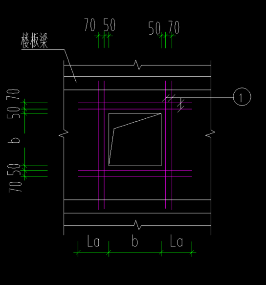 这种烟道洞加强筋是用板洞绘制还是直接表格输入