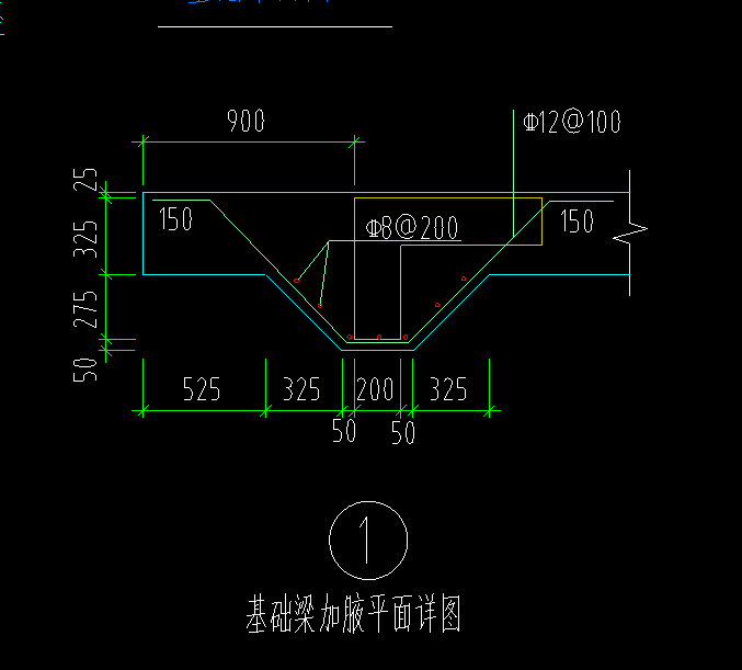 这种基础梁加腋怎么处理