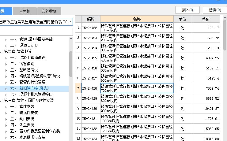新舊管道連接