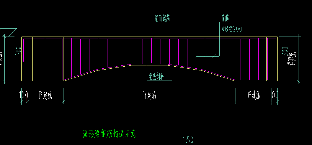 请问一下各位大佬这种弧形梁怎么画