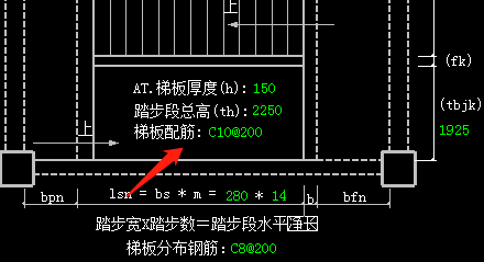 梯板配筋
