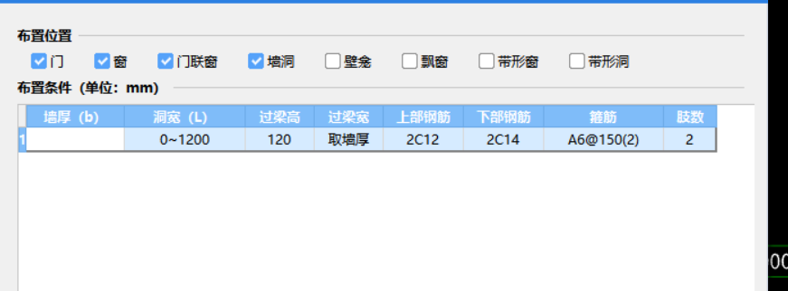 過梁設置