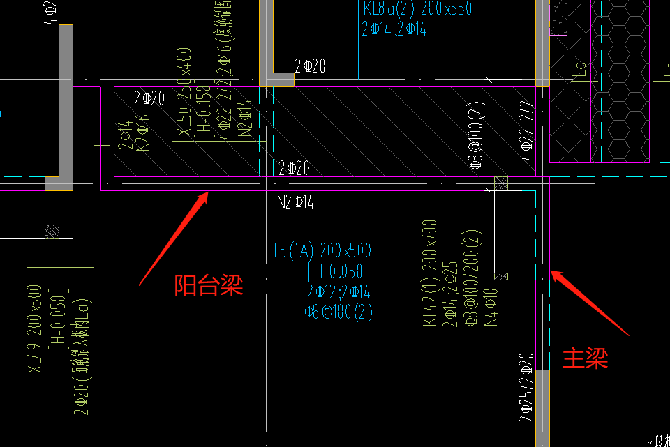 (3)这种阳台梁搭在剪力墙或者主梁上,能否按结构内阳台全面积计算建筑