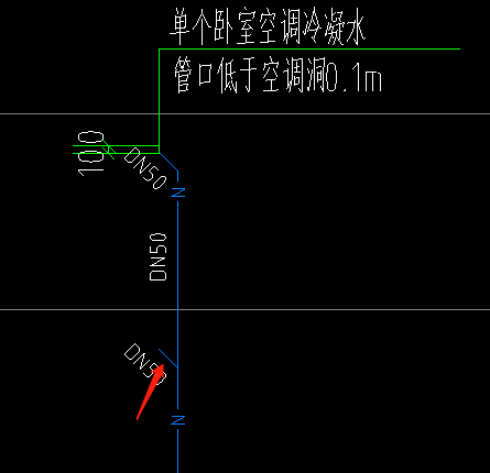 冷凝水:这中立管的支管怎们算,平面图上只有立管