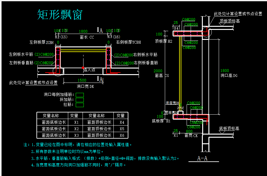 飄窗參數(shù)