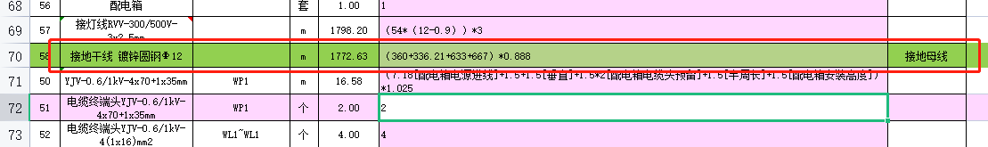 水平長度