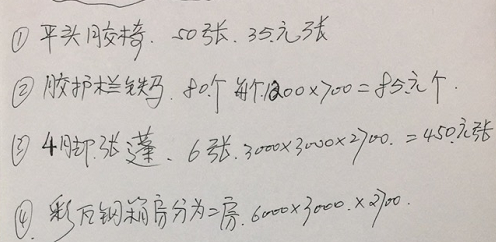 套清單