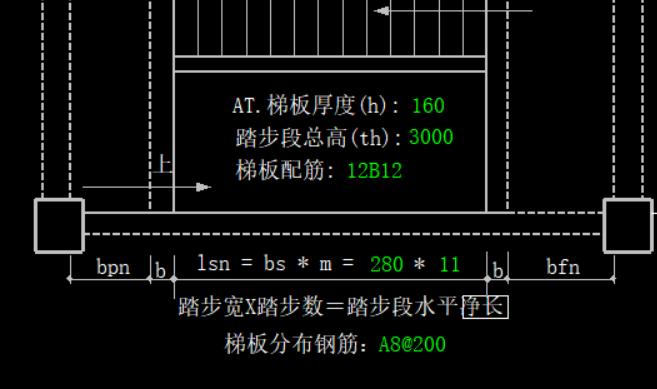 梯板分布筋