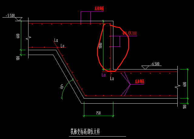 筏板變截面