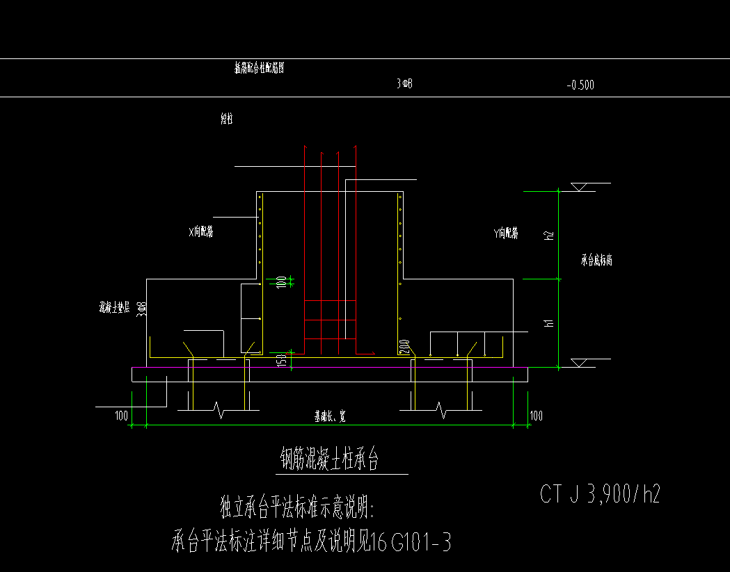 基础短柱和桩承台