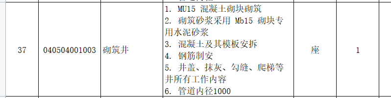 砌筑井