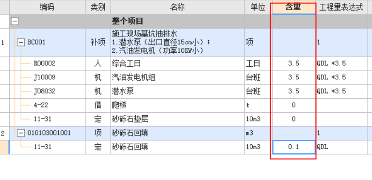 套清單
